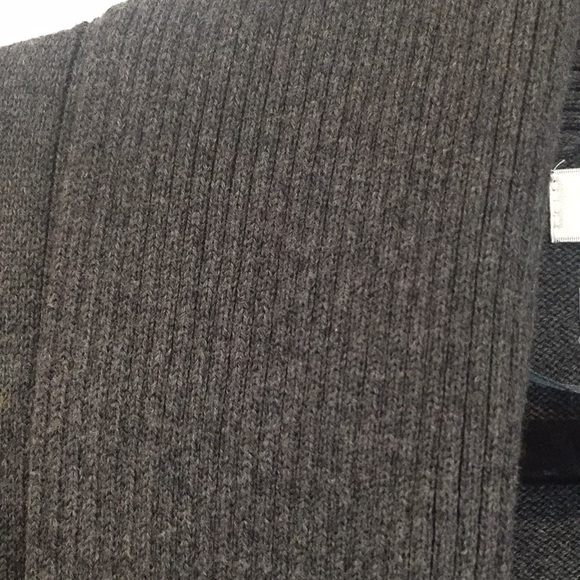 Van Heusen Grey Shawl Collar Cardigan sz L - Picture 5 of 6